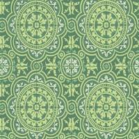 Piccadilly Wallpaper - Leaf Green and Mint/Forest Green